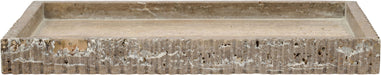 Marble tray by Meridian Furniture featuring a sleek rectangular design with natural white and gray marble pattern.