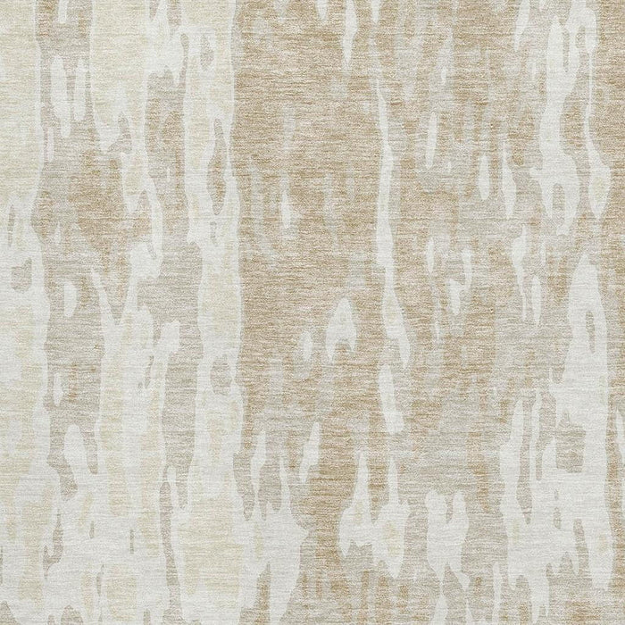 10' X 14' Abstract Washable Area Rug With UV Protection (675822) - Beige / Ivory / Tan