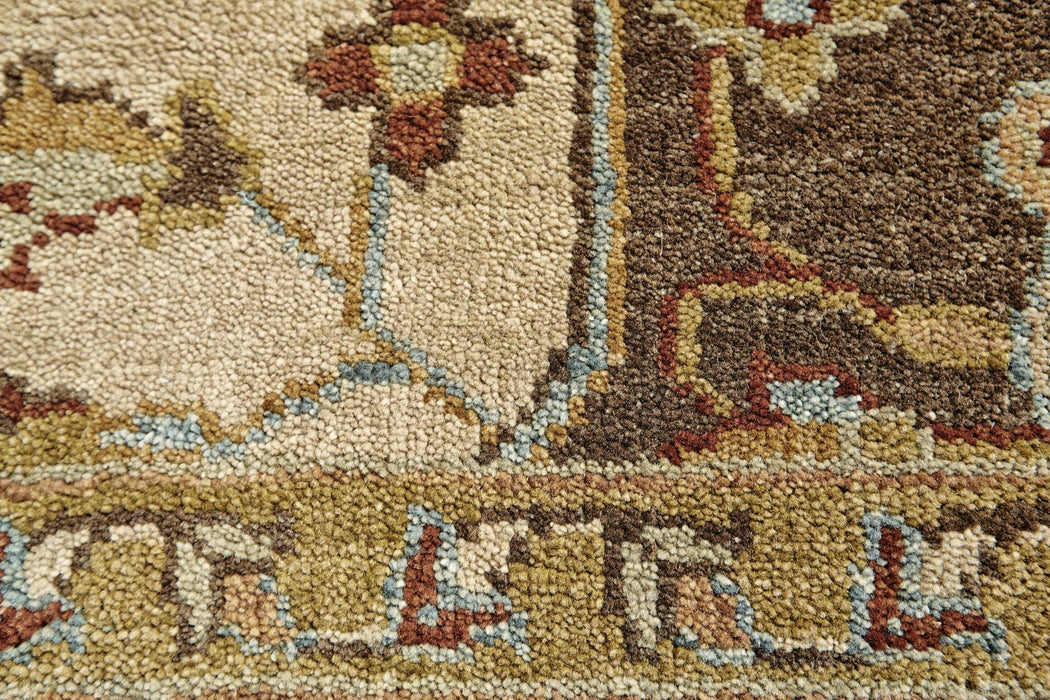 5' X 8' Wool Oriental Hand Knotted Area Rug (744180) - Tan / Gold / Taupe