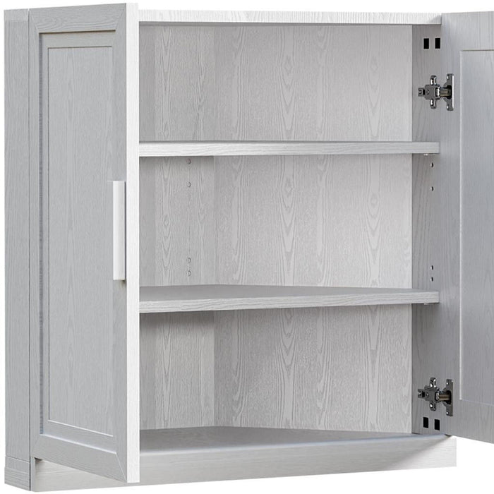31" Wood Corner Corner Accent Dining Cabinet With Two Doors - White