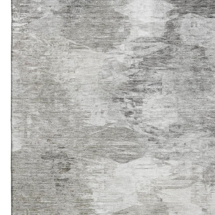 10' X 14' Abstract Washable Area Rug With UV Protection (650770) - Beige / Ivory