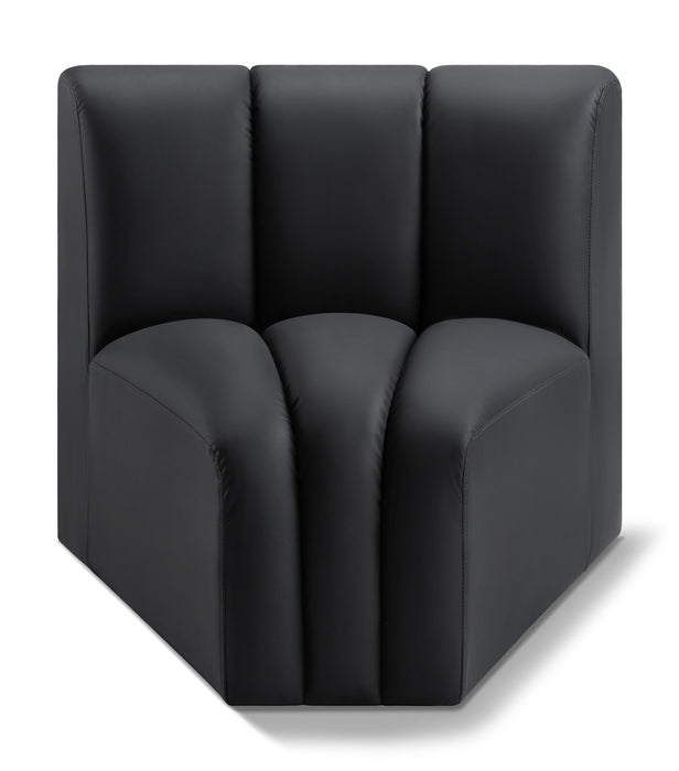 Arc - Faux Leather Curved Corner Chair