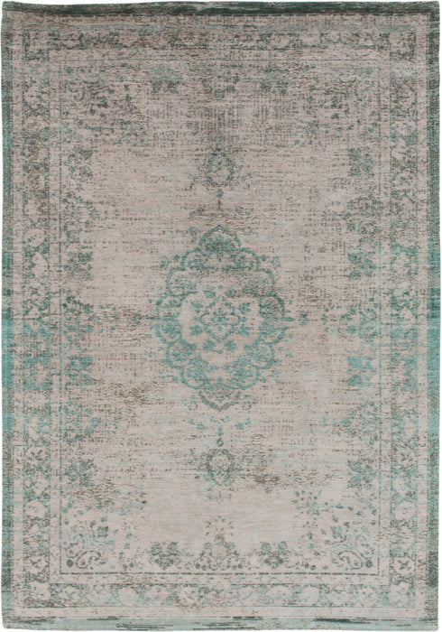 4' x 6' Medallion Non Skid Area Rug - Gray And Green