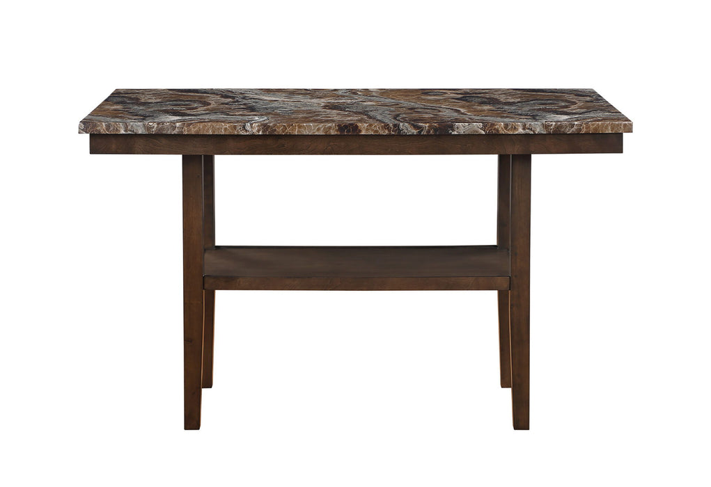 D4355 - 9 Piece Dining Room Set (Bar Table With 8 Bar Stools) - Dark Brown