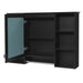Giga 3-in-1 modern bathroom medicine cabinet with high-definition mirror, adjustable shelf, soft-close door, and towel bar.