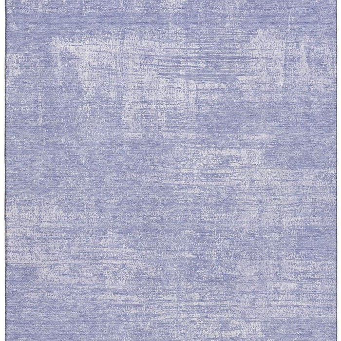 9' X 12' Abstract Washable Area Rug With UV Protection (667131) - Lavender / Ivory