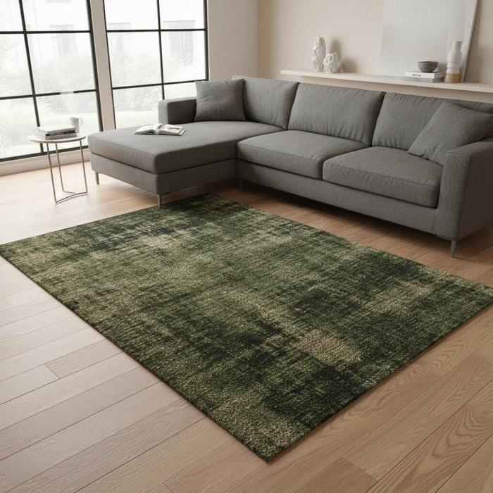 8' X 11' Abstract Area Rug (661307) - Green / Taupe