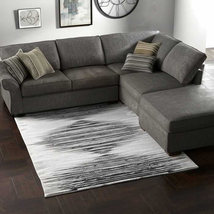 12' X 18' Geometric Area Rug - Black