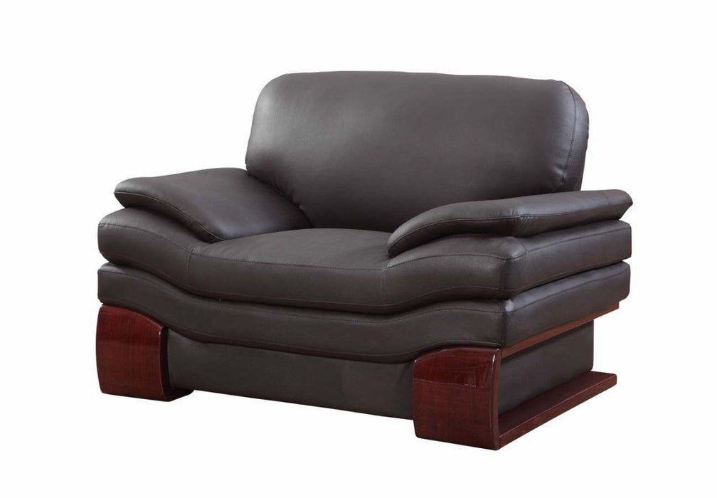 Leather Chair - Dazzling Brown