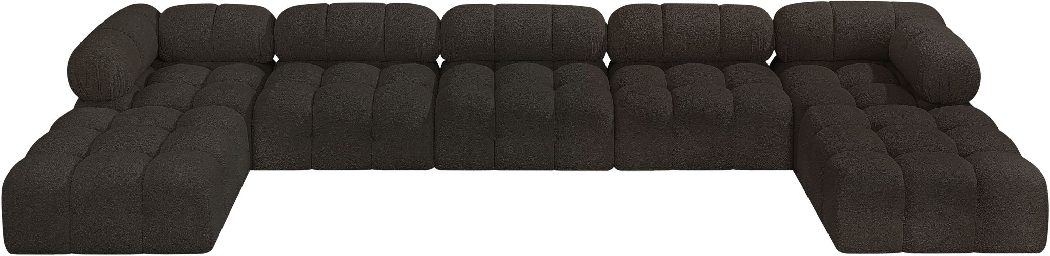 Ames - 7 Piece Fabric Modular U-Shaped Sectional