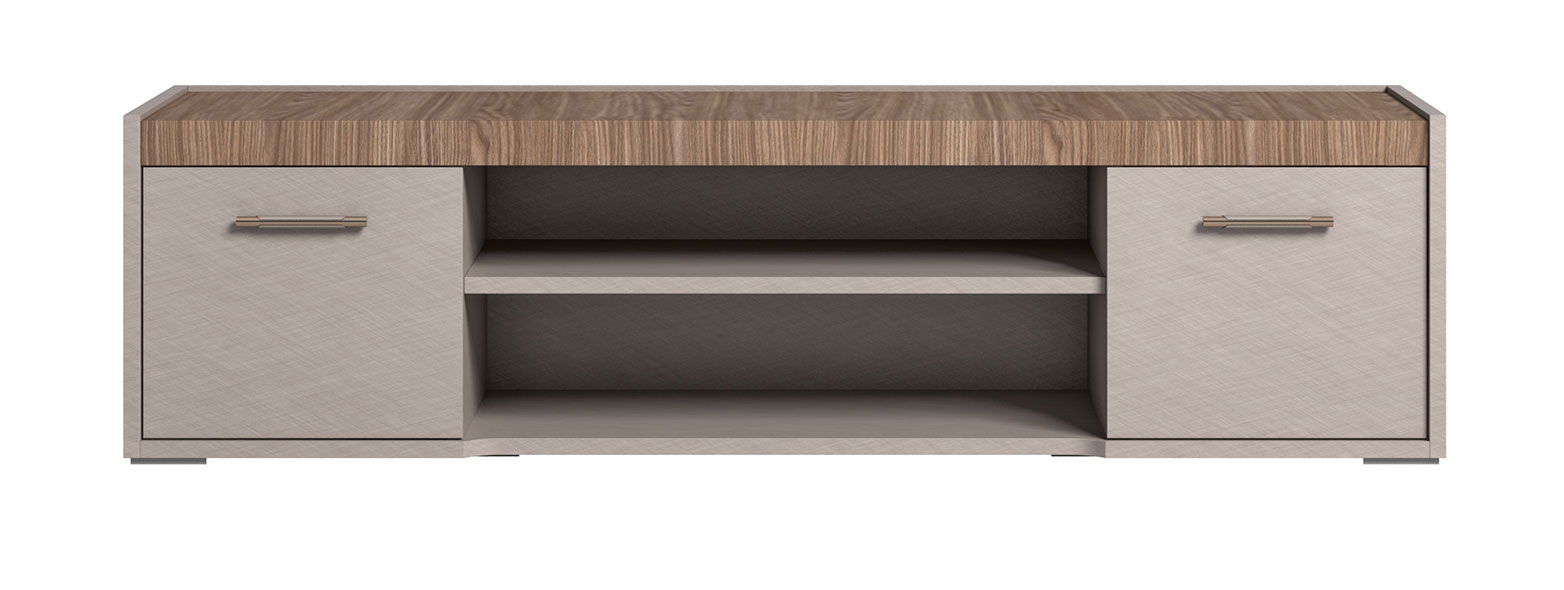 Nora - 3 Door TV Unit - Beige / Light Brown