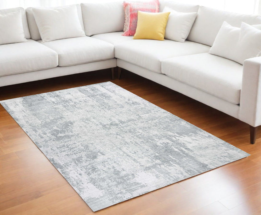 8.5' x 11.5' Abstract Hand Loomed Area Rug - Gray