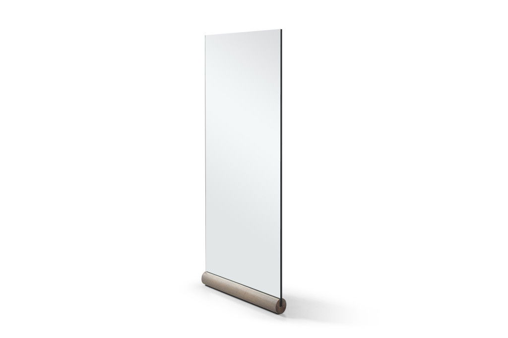 Leaning Frameless Accent Mirror Accent - Brown