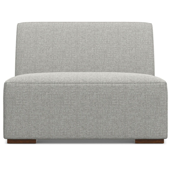 34" Fabric Arm Chair - Gray / Brown