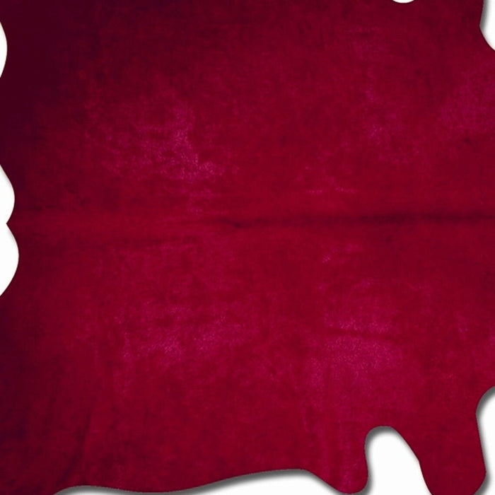 72" x 84" Cowhide Rug - Burgundy
