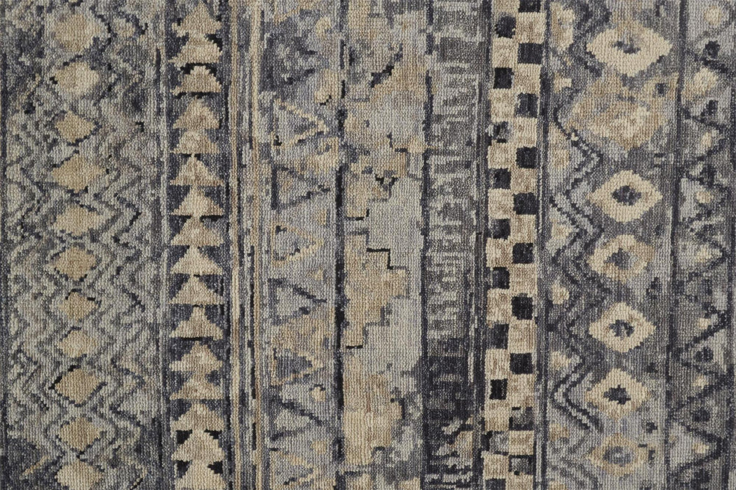 9' X 12' Wool Geometric Hand Knotted Area Rug (744372) - Taupe / Gray / Tan