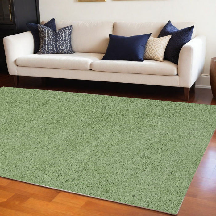 9' x 13' Hand Woven Area Rug - Green