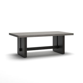 Salina Bay rectangular coffee table by Millennium by Ashley with rustic wood finish and plank-style tabletop