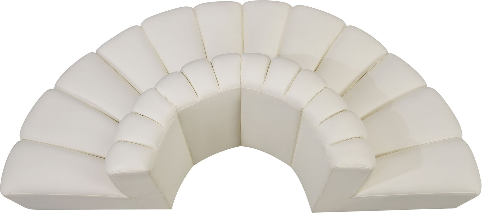 Arc - Faux Leather 4 Piece Modular Sofa