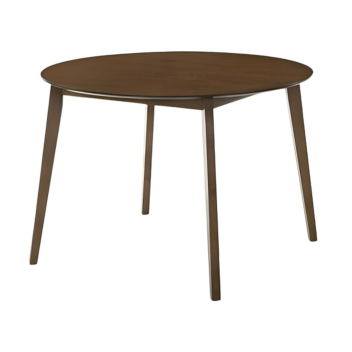 42" Wood Round Top Dining Table - Brown