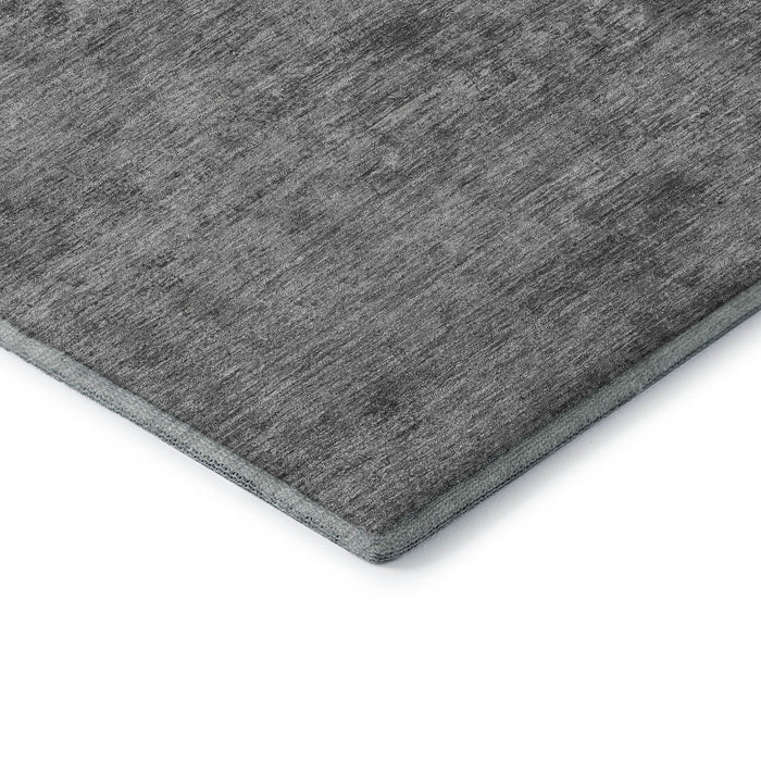 10' X 14' Abstract Washable Area Rug With UV Protection (693198) - Gray / Charcoal