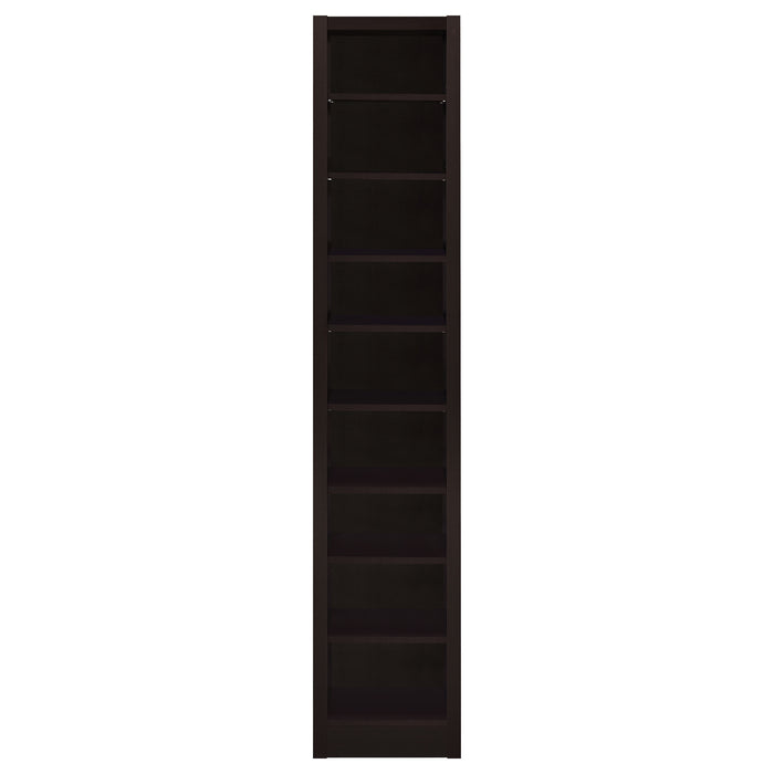 Eliam 71-inch 8-shelf Bookcase Cappuccino