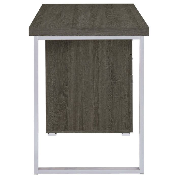 Brennan 47-inch 3-drawer Office Computer Desk Weathered Grey