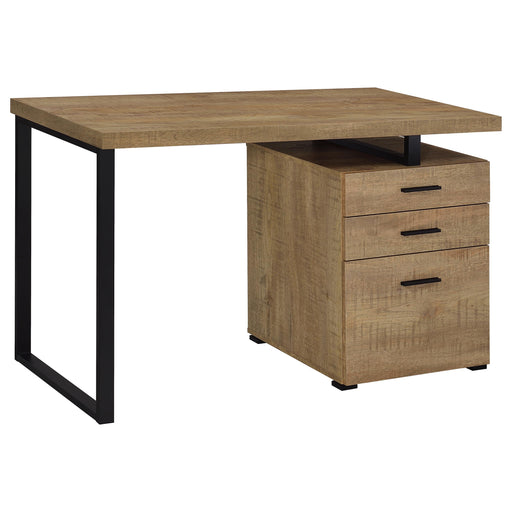 CoasterEveryday Brennan 47-inch mango office computer desk with three drawers