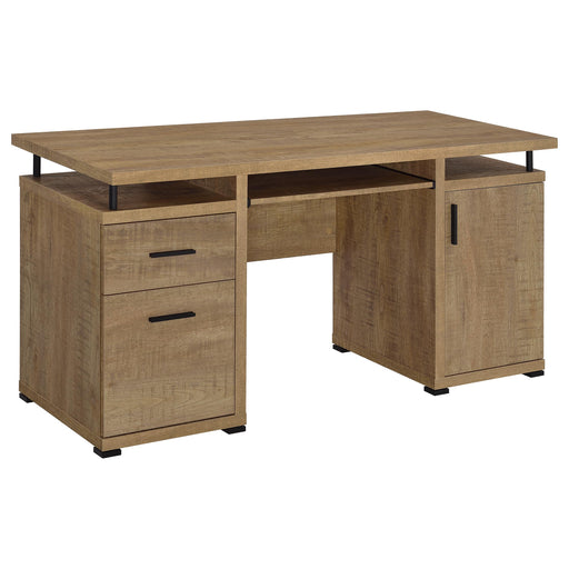 Tracy 55-inch Mango 2-drawer office computer desk by CoasterEveryday