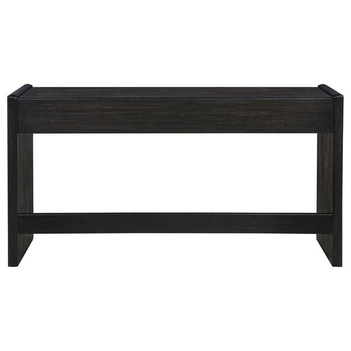 Leandro 2-drawer Home Office Writing Desk Burnished Black