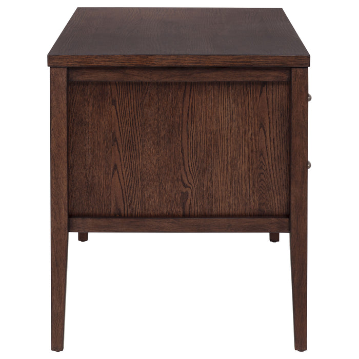 Graham 4-Drawer Lift-Top Computer Desk Walnut Brown