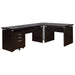 Skylar cappuccino 3-drawer mobile file cabinet by CoasterEveryday for home office use