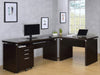 Skylar 3-drawer mobile file cabinet in cappuccino finish by CoasterEveryday