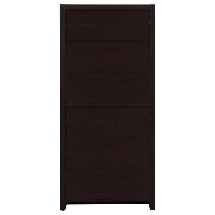 Skylar 71-inch 4-shelf bookcase with drawer in cappuccino by CoasterEveryday