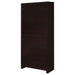 Skylar 71-inch Cappuccino 4-shelf bookcase with drawer by CoasterEveryday