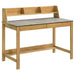 CoasterEveryday Besler 47-inch SmartTop writing desk with shelf in cement and natural finish