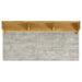 CoasterEveryday Besler 47-inch SmartTop writing desk with shelf in cement and natural finish