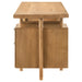 Roldan 69-inch light ash computer desk by CoasterEveryday with four drawers and a file drawer