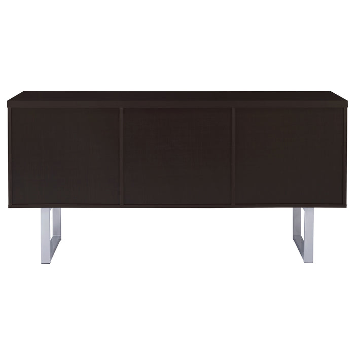 Lawtey 5-drawer Home Office Storage Credenza Cappuccino