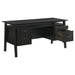 Goodson 64-inch black 4-drawer double pedestal computer desk by CoasterEveryday