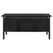 Black Goodson 64-inch 4-drawer double pedestal computer desk by CoasterEveryday