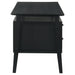 CoasterEveryday Goodson 64-inch black computer desk with four drawers and double pedestal design