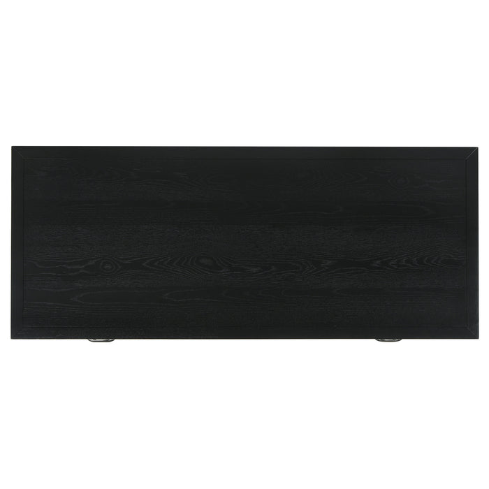 Goodson 64-inch 4-Drawer Double Pedestal Computer Desk Black