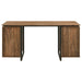 Berhalter 6-drawer double pedestal file computer desk by CoasterEveryday in a spacious office design