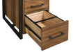 Berhalter 6-drawer double pedestal file computer desk by CoasterEveryday in a detailed furniture view