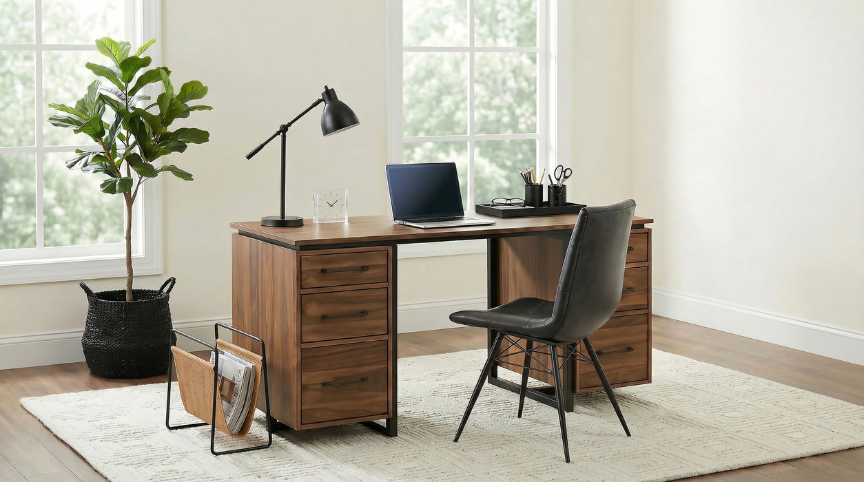 Berhalter 6-Drawer Double Pedestal File Computer Desk