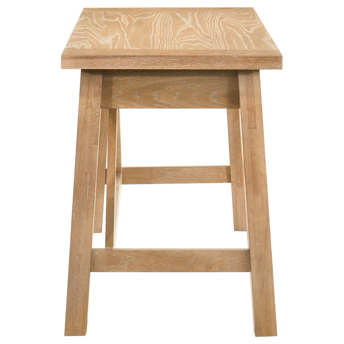 Fabian 54-inch 2-drawer Computer Writing Desk Distressed Light Brown