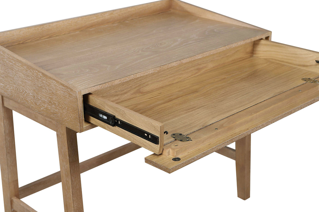 Fabian 38-inch Computer Desk with Keyboard Drawer Distressed Light Brown