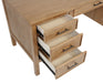 Vermes 66-inch 7-drawer computer desk with power outlet in light ash by CoasterEveryday