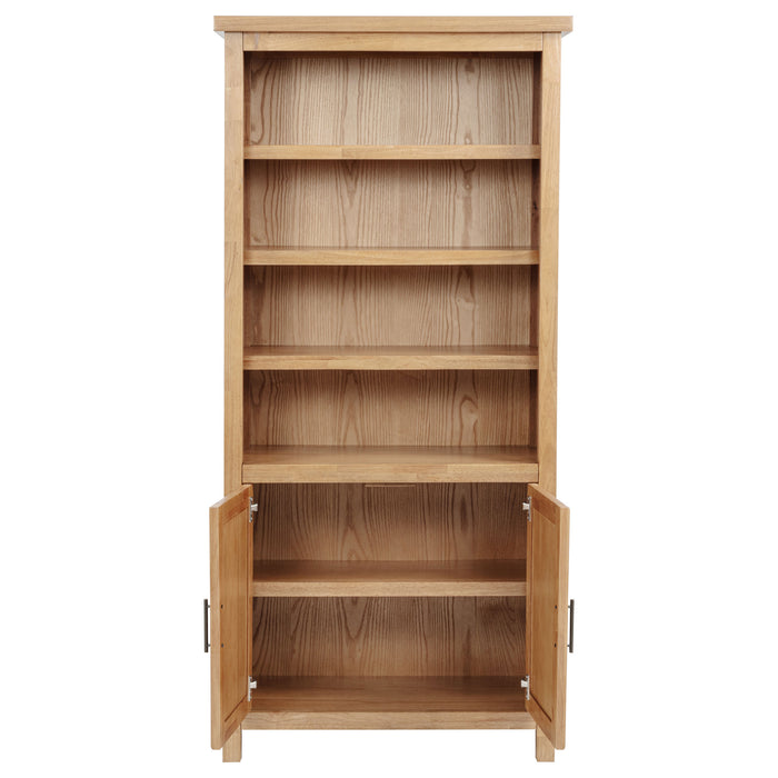 Vermes 72-inch 2-door Home Office Cabinet Bookcase Light Ash